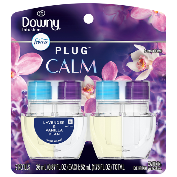 Downy Infusions Calm Lavender & Vanilla Bean Scented Oil Refills - 2 ct