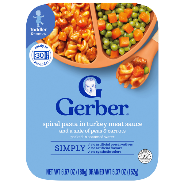 Gerber Toddler Pasta In Turkey Meat Sauce