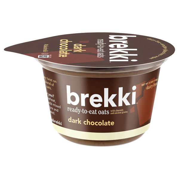 Brekki Dark Chocolate Ready-to-Eat Oats with Almonds & Ancient Grains