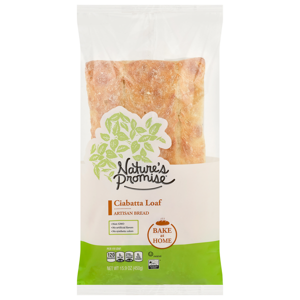 Save on Nature's Promise Bake at Home Artisan Bread Ciabatta Loaf Order