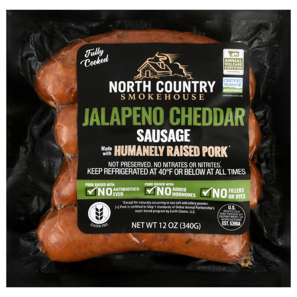 North Country Smokehouse Jalapeno Cheddar Sausage - 4 ct