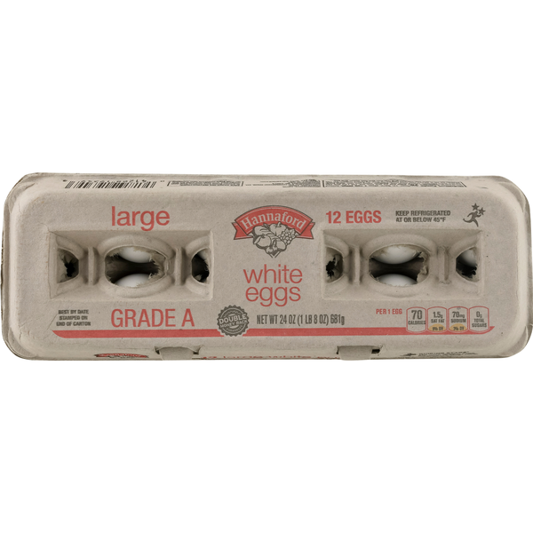 Hannaford Large White Eggs