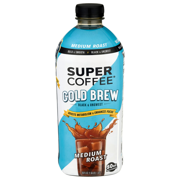 Super Coffee Medium Roast Black & Unsweet Cold Brew