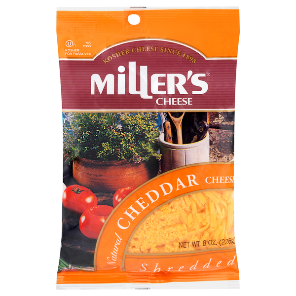 Miller's Kosher Natural Shredded Cheddar Cheese
