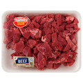 Our Brand USDA Choice Boneless Beef Round Cubes Stew Meat Fresh