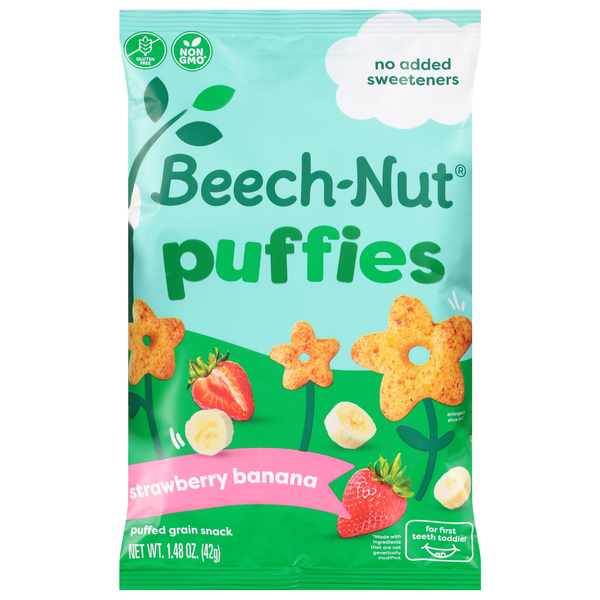 Beech-Nut Puffies Strawberry Banana Puffed Grain Snacks