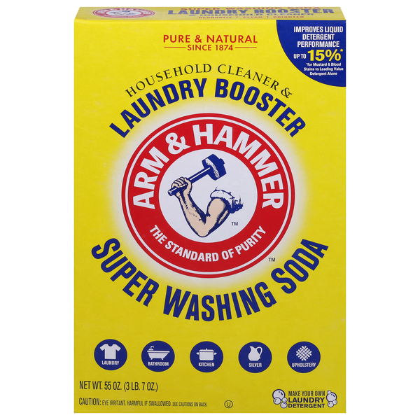 Arm & Hammer Household Cleaner & Laundry Booster Super Washing Soda