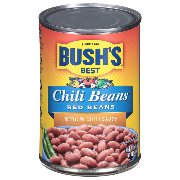 Bush's Best Red Chili Beans in Medium Sauce