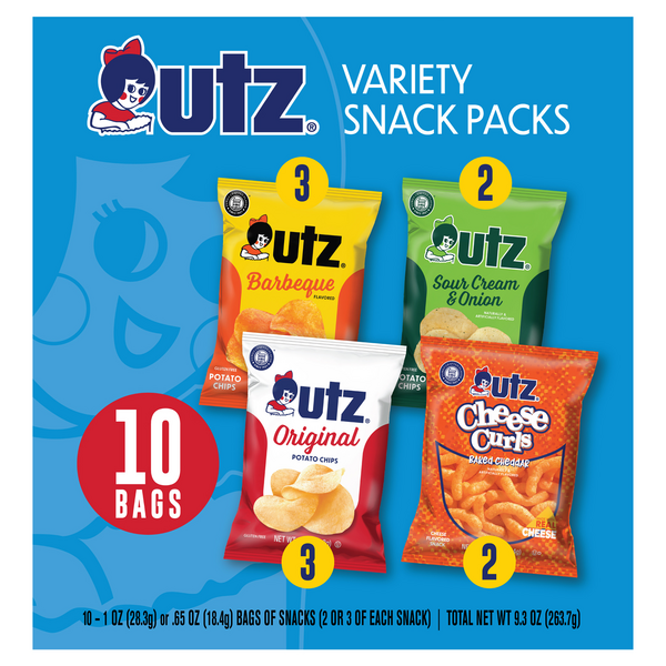 Utz Snack Packs Variety - 10 ct