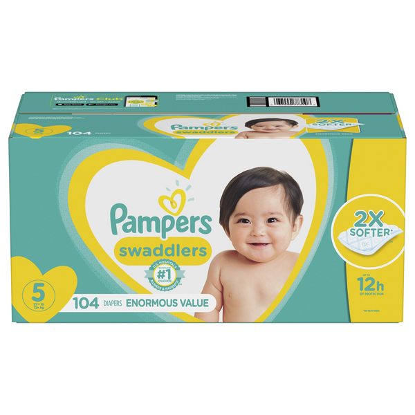 pampers swaddlers box