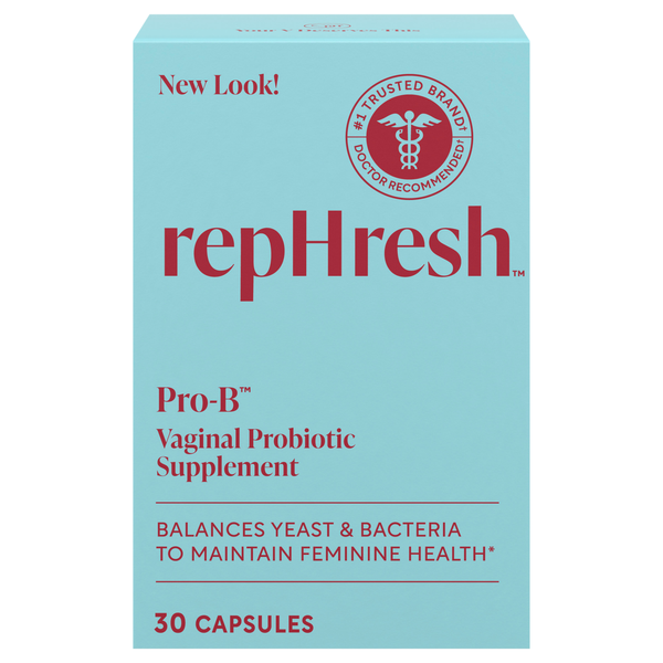 RepHresh Pro-B Probiotic Feminine Supplement Capsules