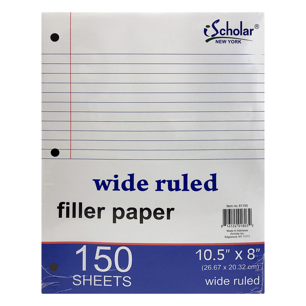 iScholar Wide Ruled Filler Paper