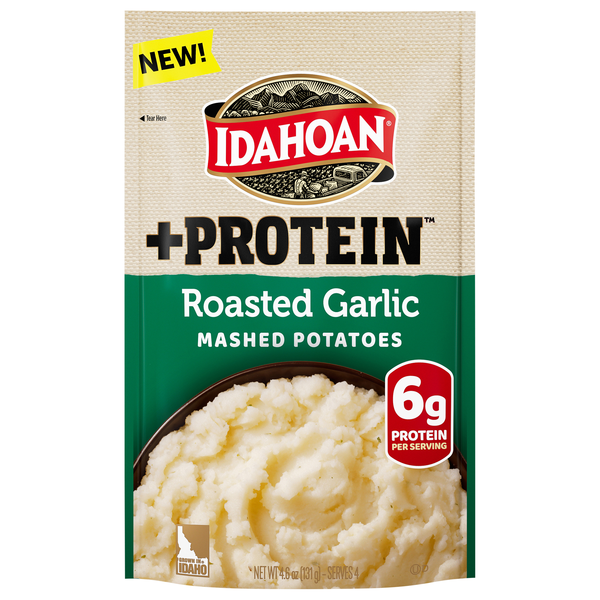Idahoan +Protein Roasted Garlic Mashed Potatoes