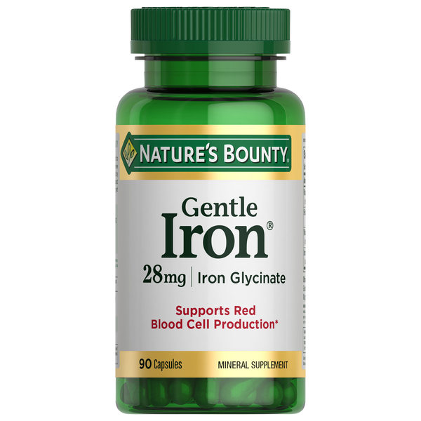 Nature's Bounty Gentle Iron 28 mg Capsules