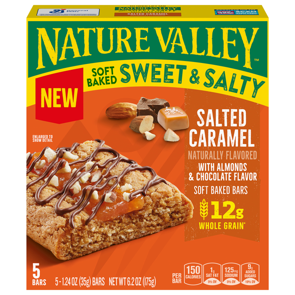Nature Valley Sweet & Salty Salted Caramel Soft Baked Bars - 5 ct