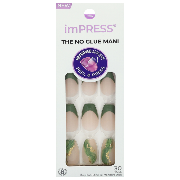 imPRESS No Glue Mani Press-On Nails Medium Length Ballerina