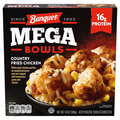Banquet MEGA Bowls Country Fried Chicken 16g Protein Frozen Meal