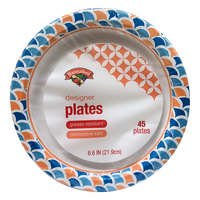 Hannaford Designer Paper Plates 8.6 Inch