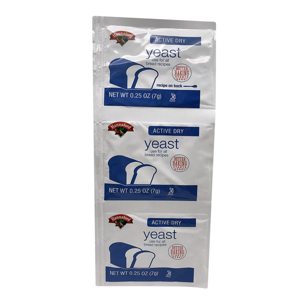 Hannaford Active Dry Yeast Packets - 3 ct