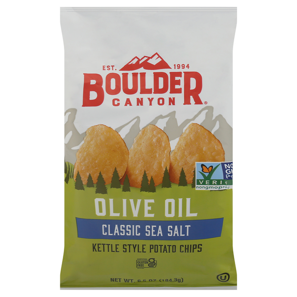 Save On Boulder Canyon Olive Oil Sea Salt Kettle Cooked Potato Chips