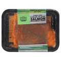 Inland Market Farm Raised Boneless Coho Salmon Cedar Plank w/Garlic & Herb