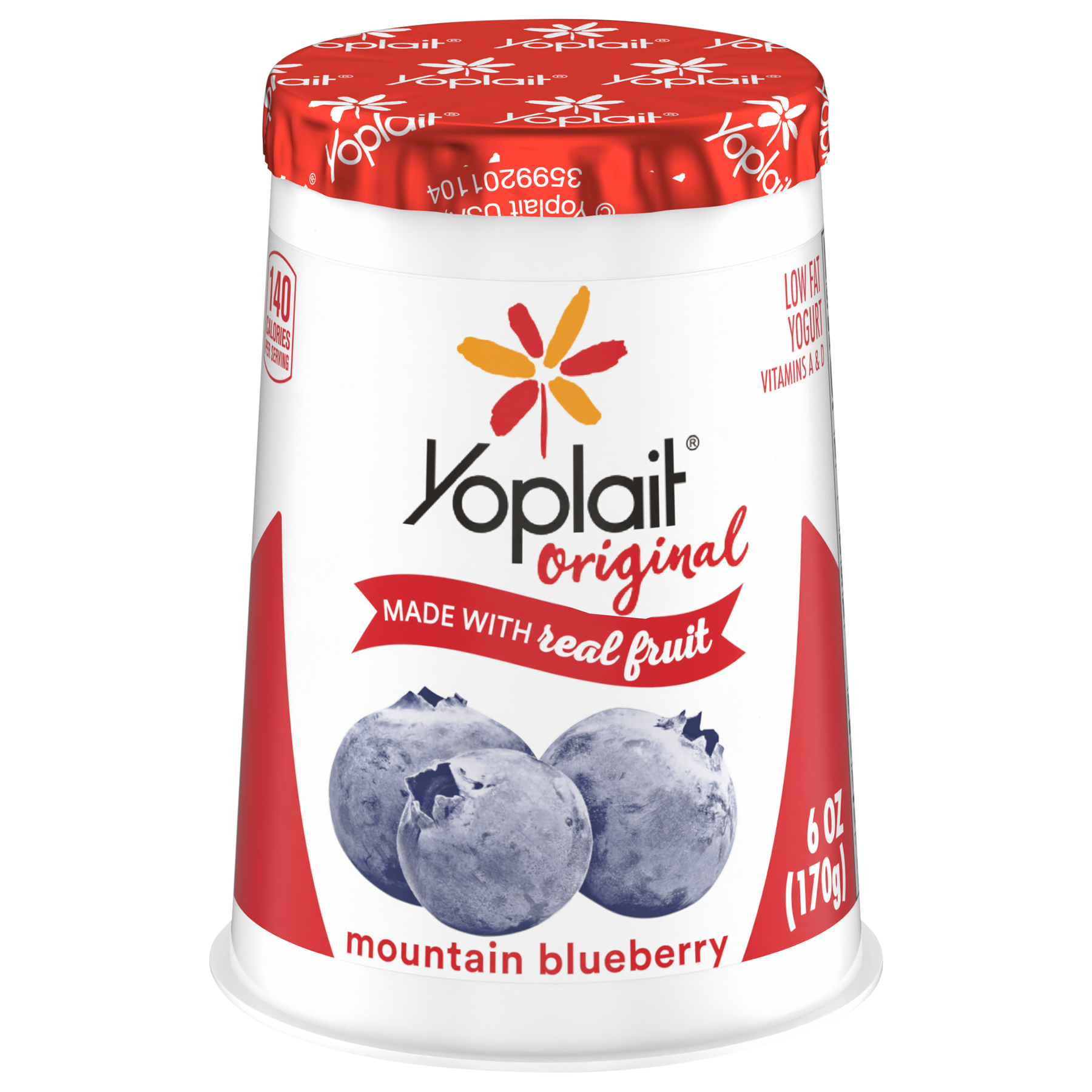 Yoplait Yoplait Original Yogurt Mountain Blueberry Low Fat