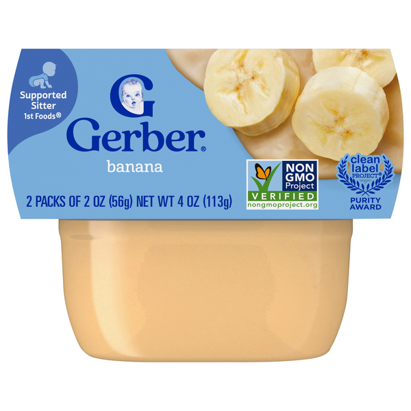Gerber Natural 1st Baby Food Banana - 2 ct
