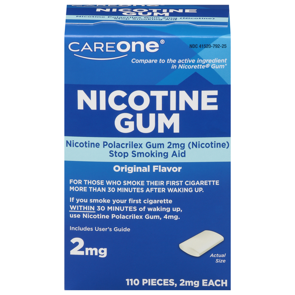 CareOne Nicotine Gum 2 mg Original