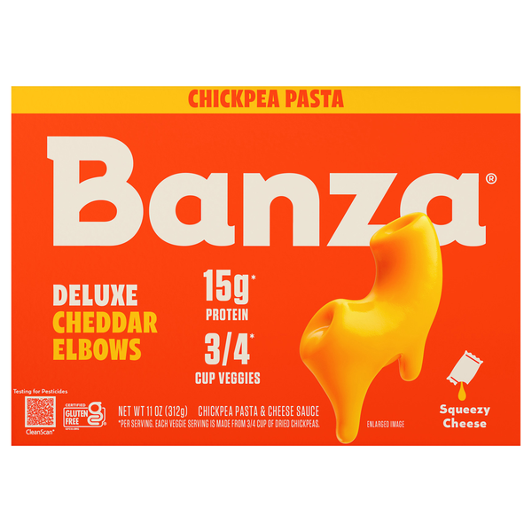 Banza Gluten Free 15g Protein Chickpea Pasta & Cheese Sauce