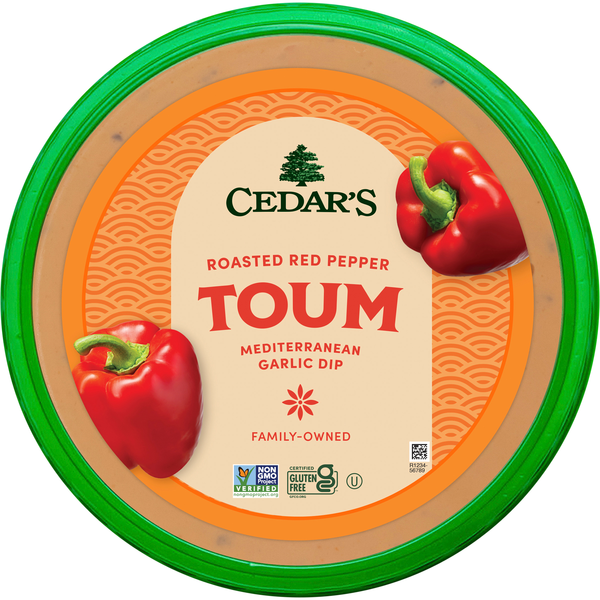 Cedar's Gluten Free Red Pepper Toum Mediterranean Garlic Dip