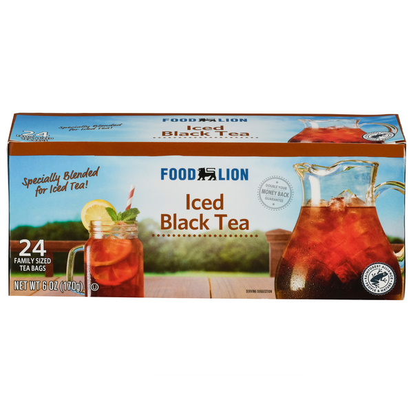 Food Lion Black Family Sized Iced Tea Bags