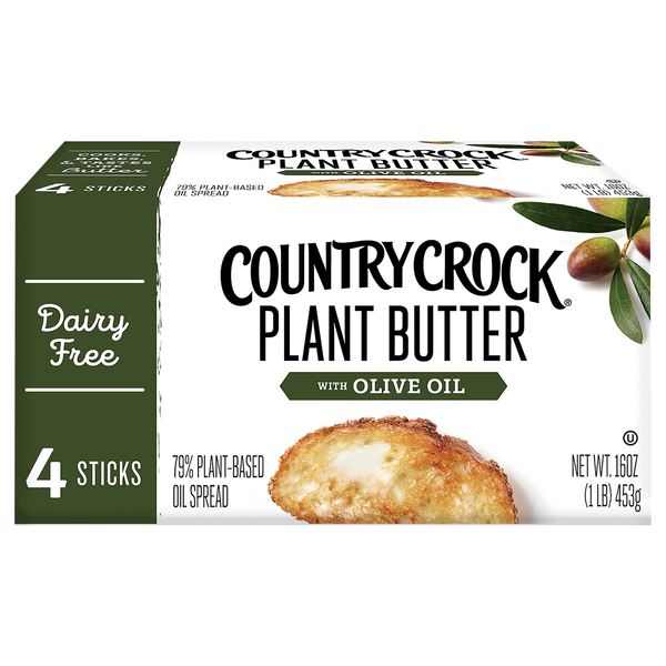 Country Crock Dairy Free Plant Butter Spread Sticks with Olive Oil - 4 ct