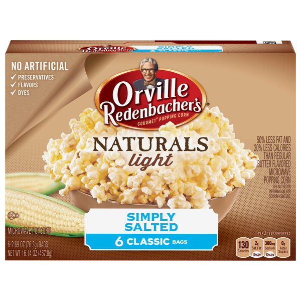 Orville Redenbacher's Naturals Light Simply Salted Microwave Popcorn