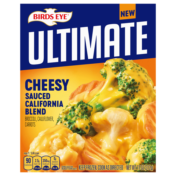 Birds Eye Ultimate Cheesy Sauced California Blend Frozen