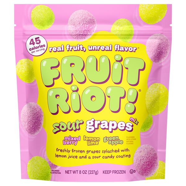 Fruit Riot Sour Grapes Mix Candy Frozen