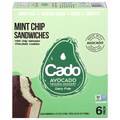 Cado Dairy Free Vegan Mint Chip Sandwiches Avocado Dessert - 6 ct