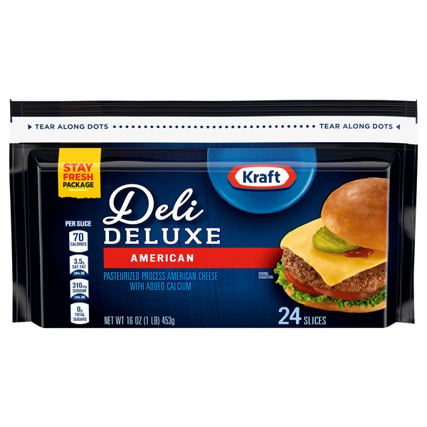 Kraft Deli Deluxe American Cheese Slices - 24 ct