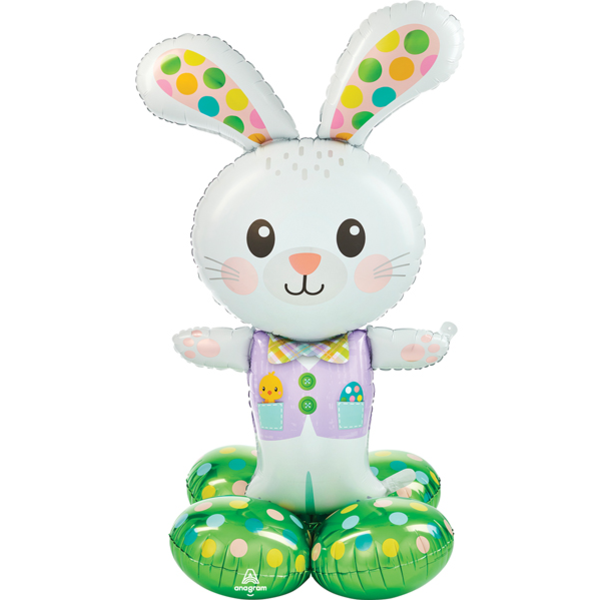 AirLoonz Standing Easter Bunny Decorative Air-Filled Balloon