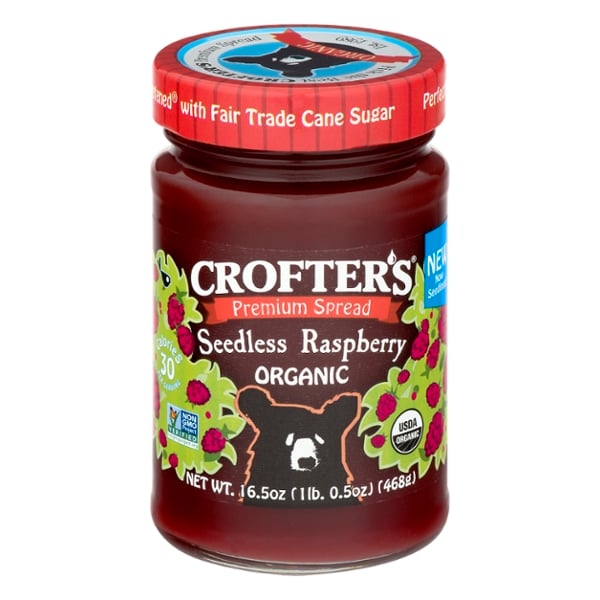 Crofter's Premium Organic Seedless Raspberry Fruit Spread