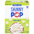SkinnyPop Popcorn Sea Salt Microwave Bags Family Pack - 12 ct