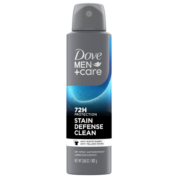 Dove Men+Care Stain Defense Clean 72H Antiperspirant Dry Spray