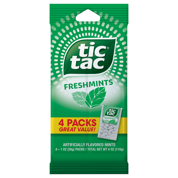 Tic Tac Freshmints Packs - 4 ct