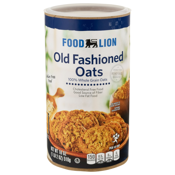 Food Lion 100% Whole Grain Old Fashioned Rolled Oats