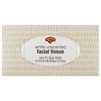 Hannaford Facial Tissue White Unscented