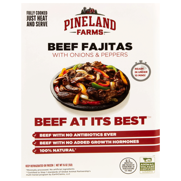 Pineland Farms Beef Fajitas with Onions & Peppers