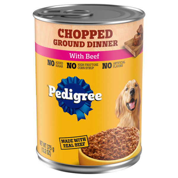 PEDIGREE Chopped Ground Dinner with Beef Adult Wet Dog Food