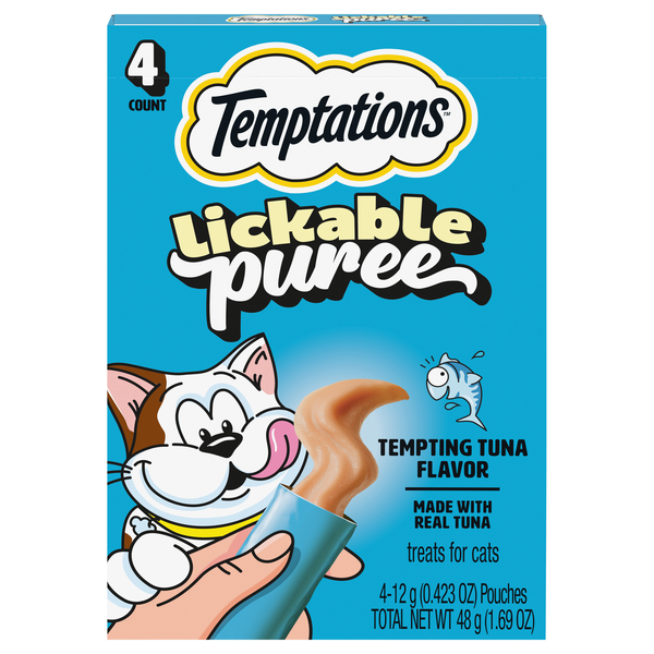 Temptations Creamy Puree with Tuna Cat Treats - 4 ct