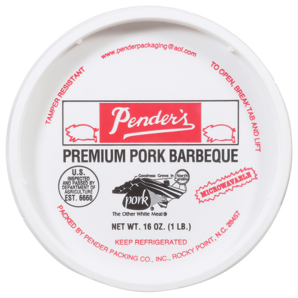 Pender's Premium Pork Barbeque Refrigerated
