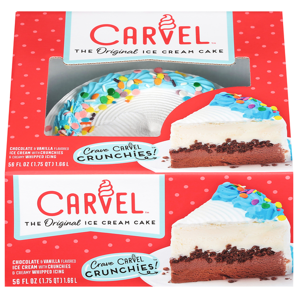 Carvel Original Chocolate & Vanilla Ice Cream Cake with Crunchies Frozen