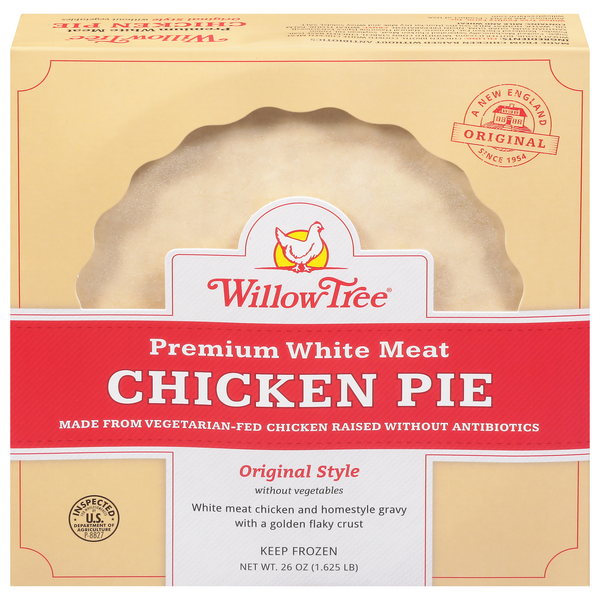 Willow Tree Original White Meat Chicken Pie without Vegetables Frozen Meal